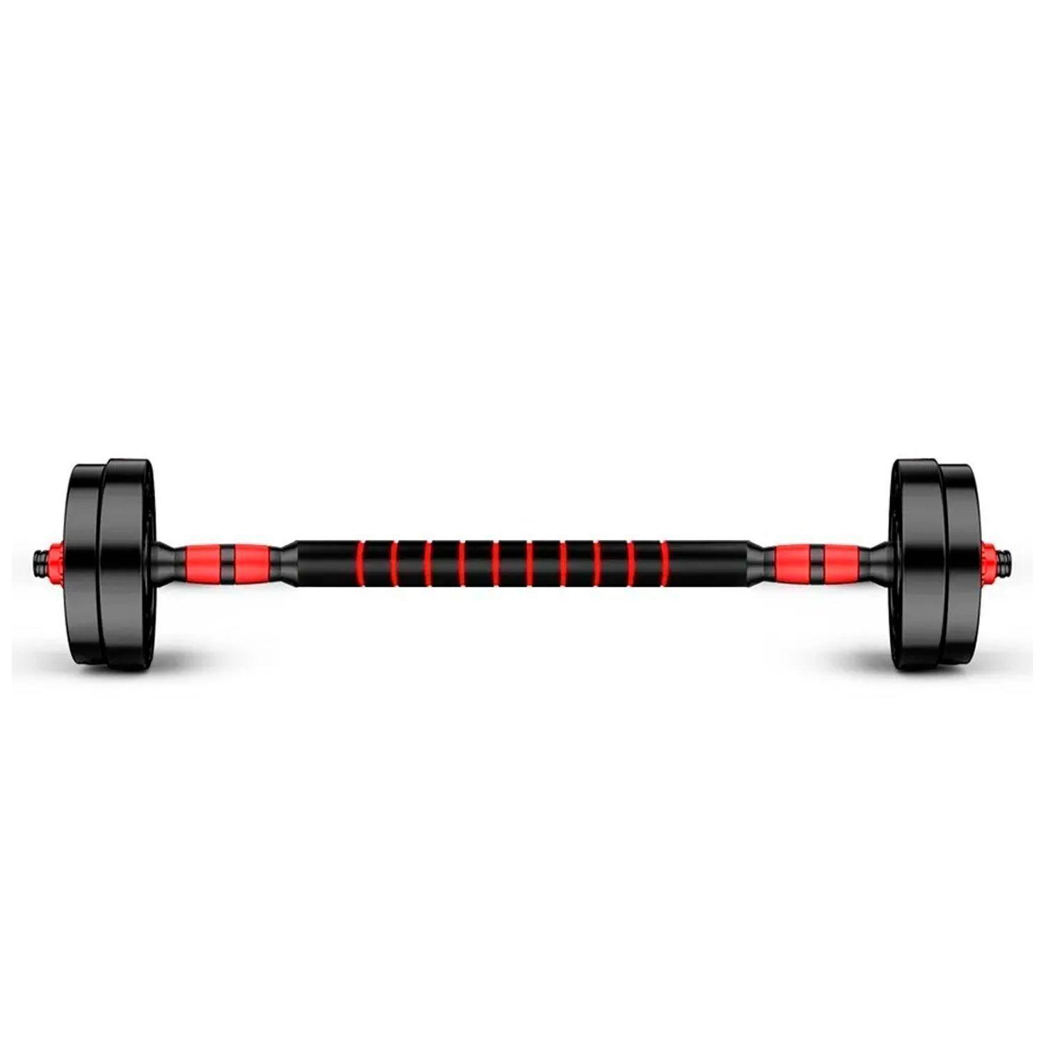 Pack Banca Multifuncional Plegable +  Set Mancuerna Armable 20kg-5