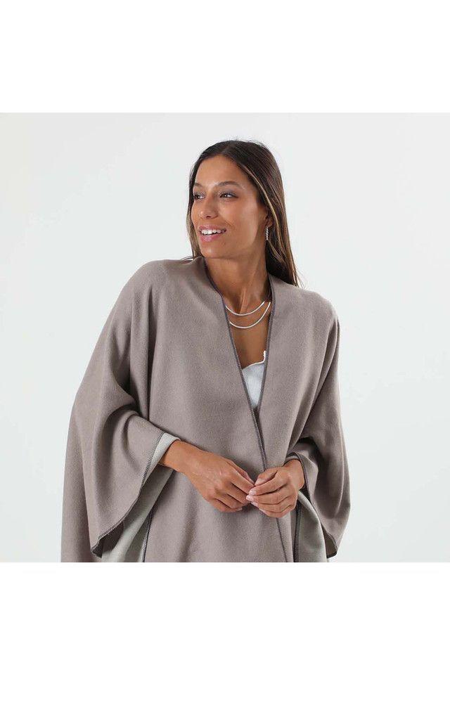 Poncho  Beige Juana Humana-1