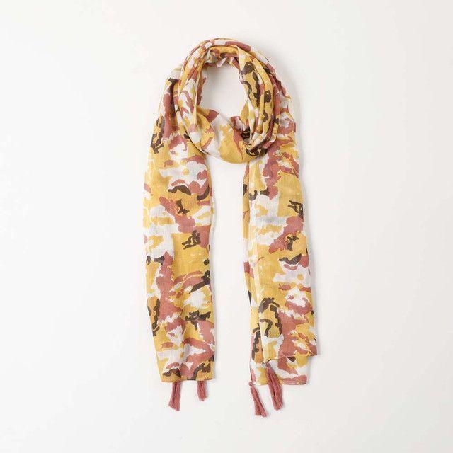 Pañuelo Estampado Amarillo Marcial Humana-0