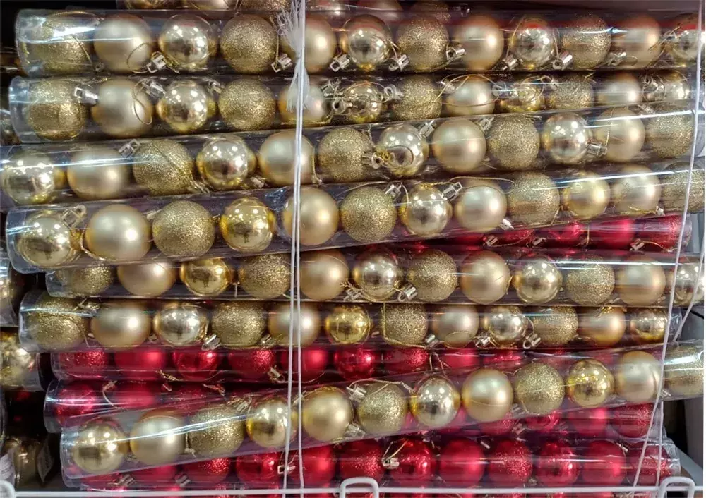 12 Esferas Navideñas  Esferas Navidad Decorar 4 Cm-2