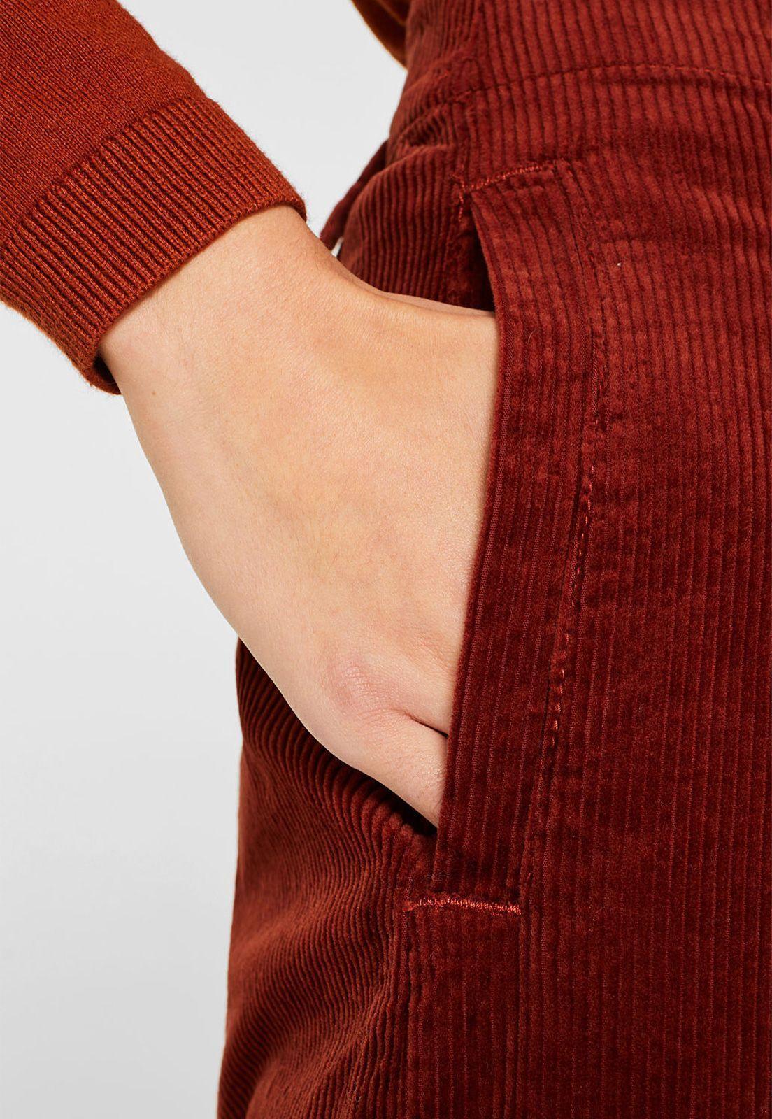 Pantalón Mujer Culotte De Cotelé Esprit-2