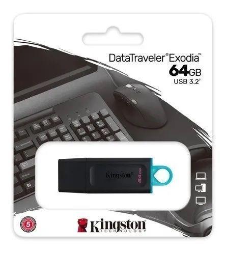 Pendrive Kingston Exodia 64gb Usb 3.2 Alta Velocidad Flex-3