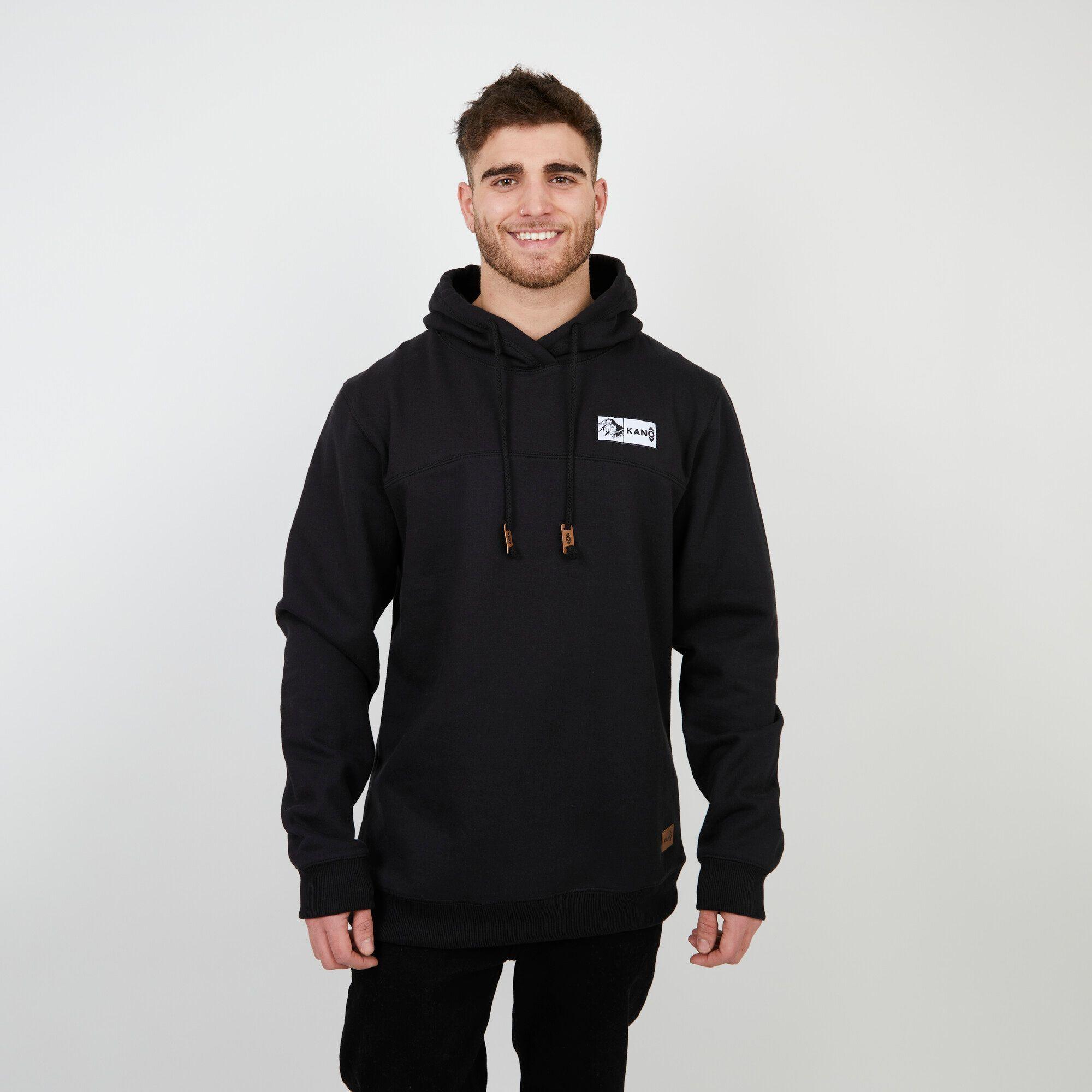 Polerón Negro / Ropa Kano / Poleron con gorro-0