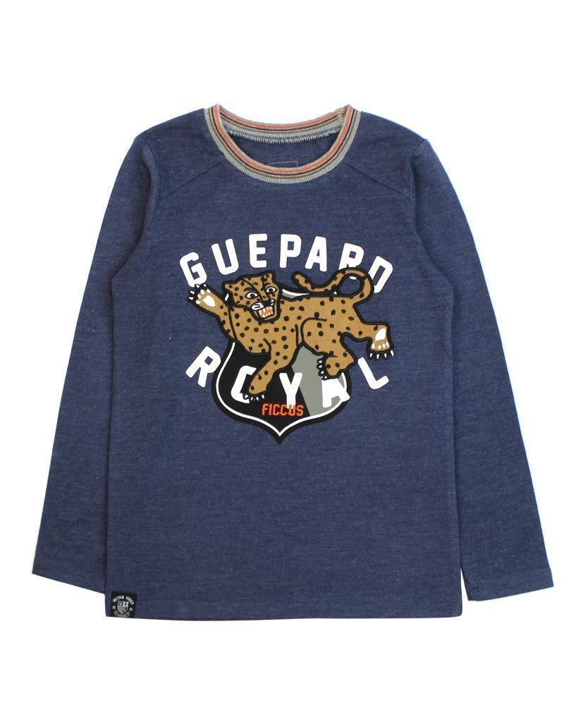 Polera Kids Niño Melange Retro Vibes Ficcus-0