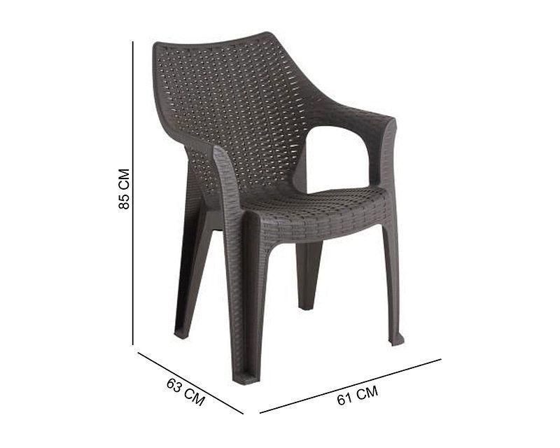 Silla Aruba Rattan Terraza Camping Apoyabrazos-4
