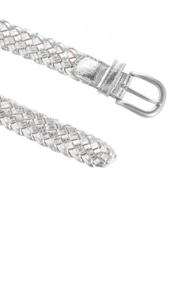 Cinturón Braid Plateado Humana-1