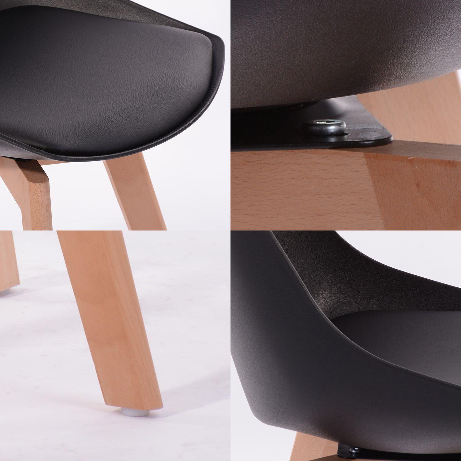 Pack 4 Sillas de Comedor Otawa Negro-4