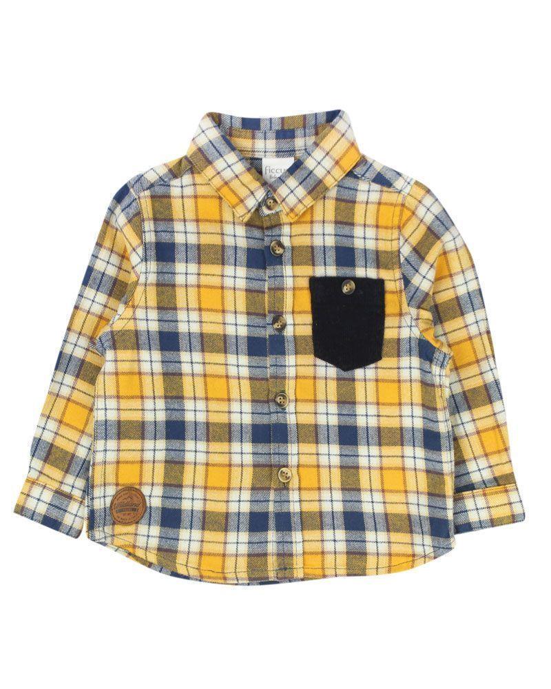 Camisa Bebé Niño Escocesa Origen Ficcus-0