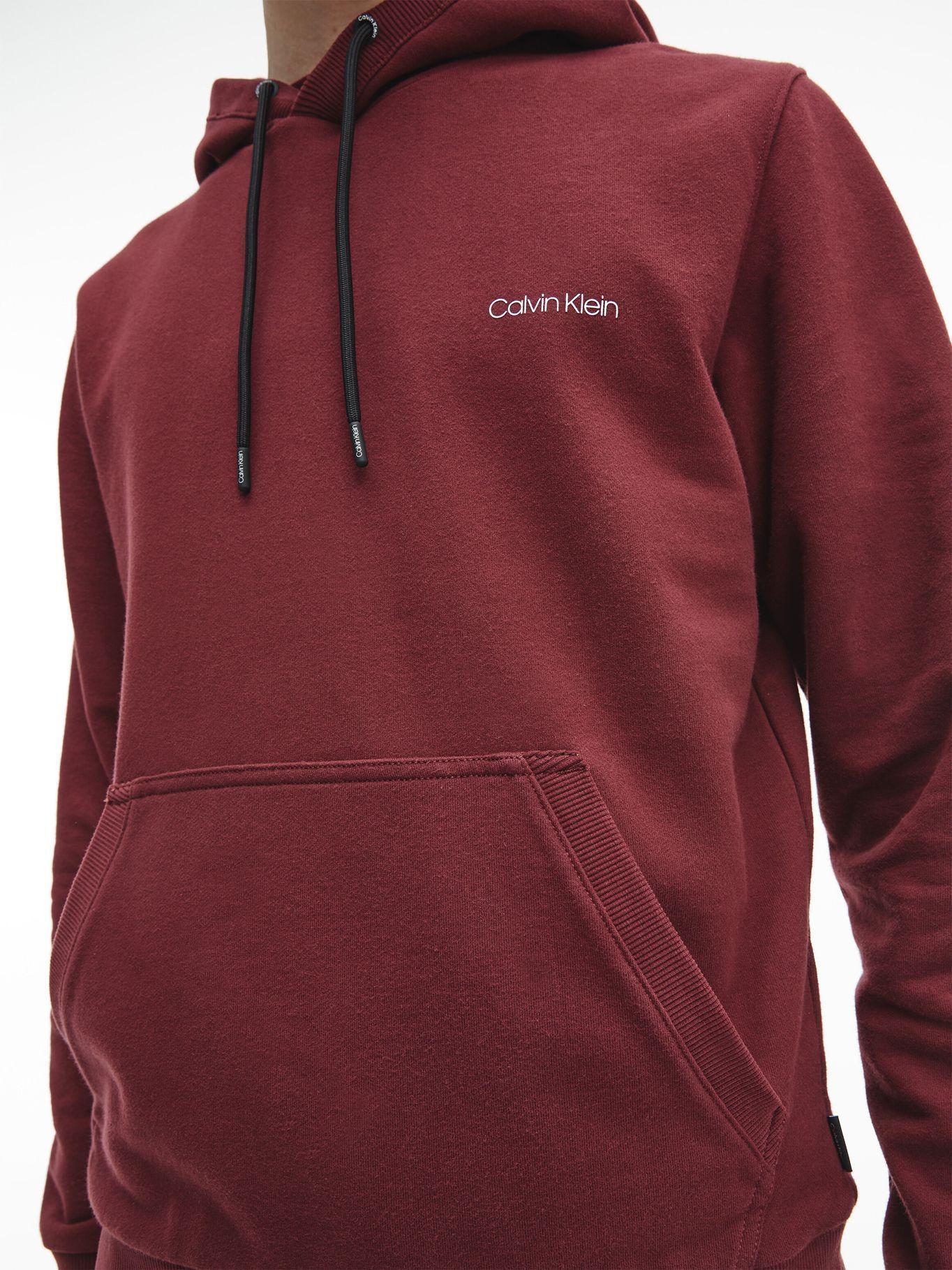 Polerón Small Chest Logo Hoodie Burdeo Calvin Klein-2