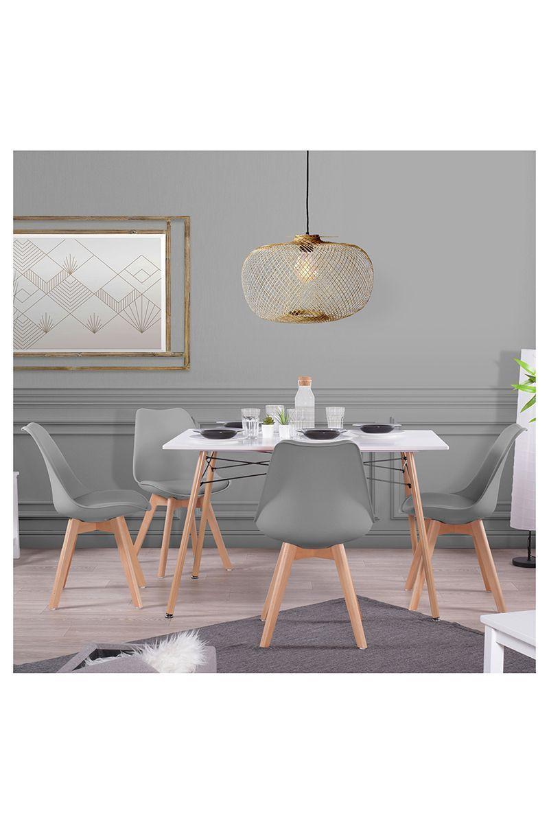 Mesa Eames 120 x 80 cm Estilo Nórdico - Blanco-3