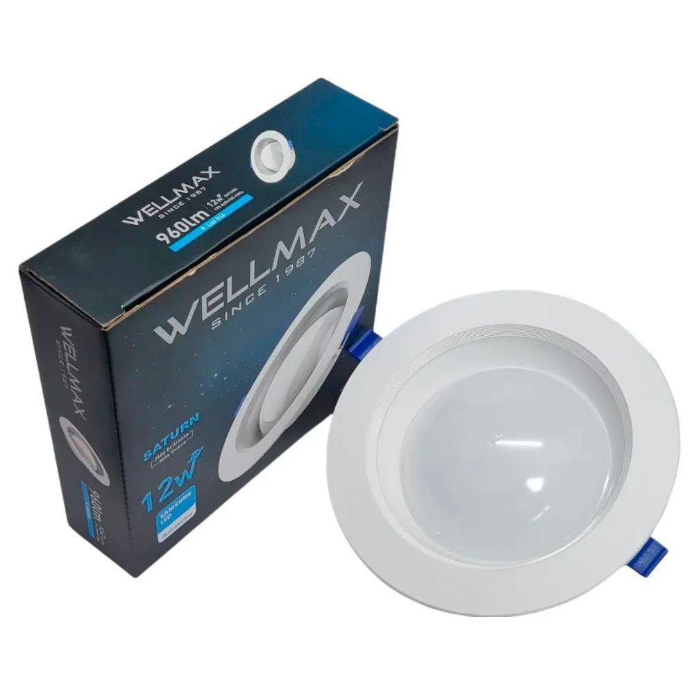 Foco Led Embutido Redondo 12w Saturn Wellmax-2