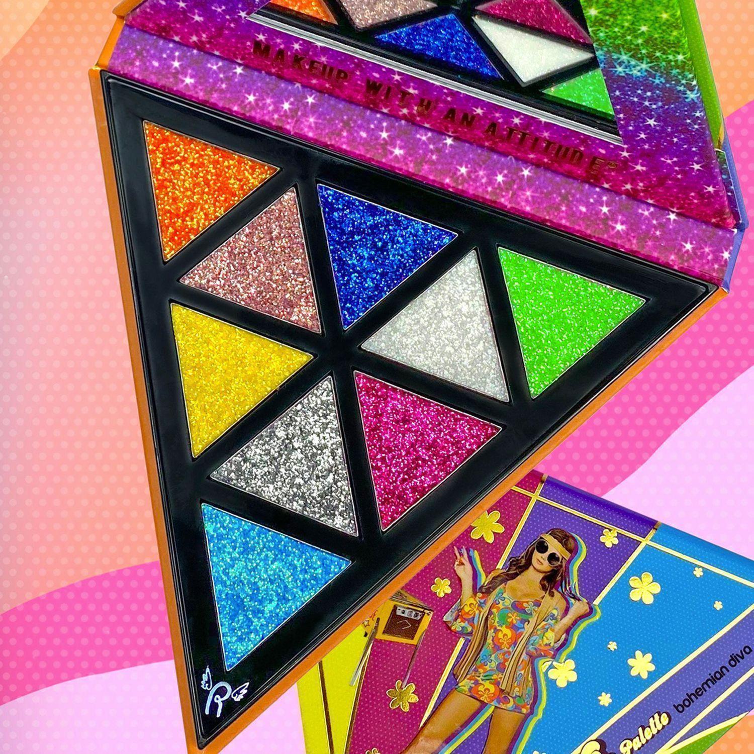 Paleta De Sombras "Bohemian Diva" Colección Los 70´ Rude Cosmetics-4