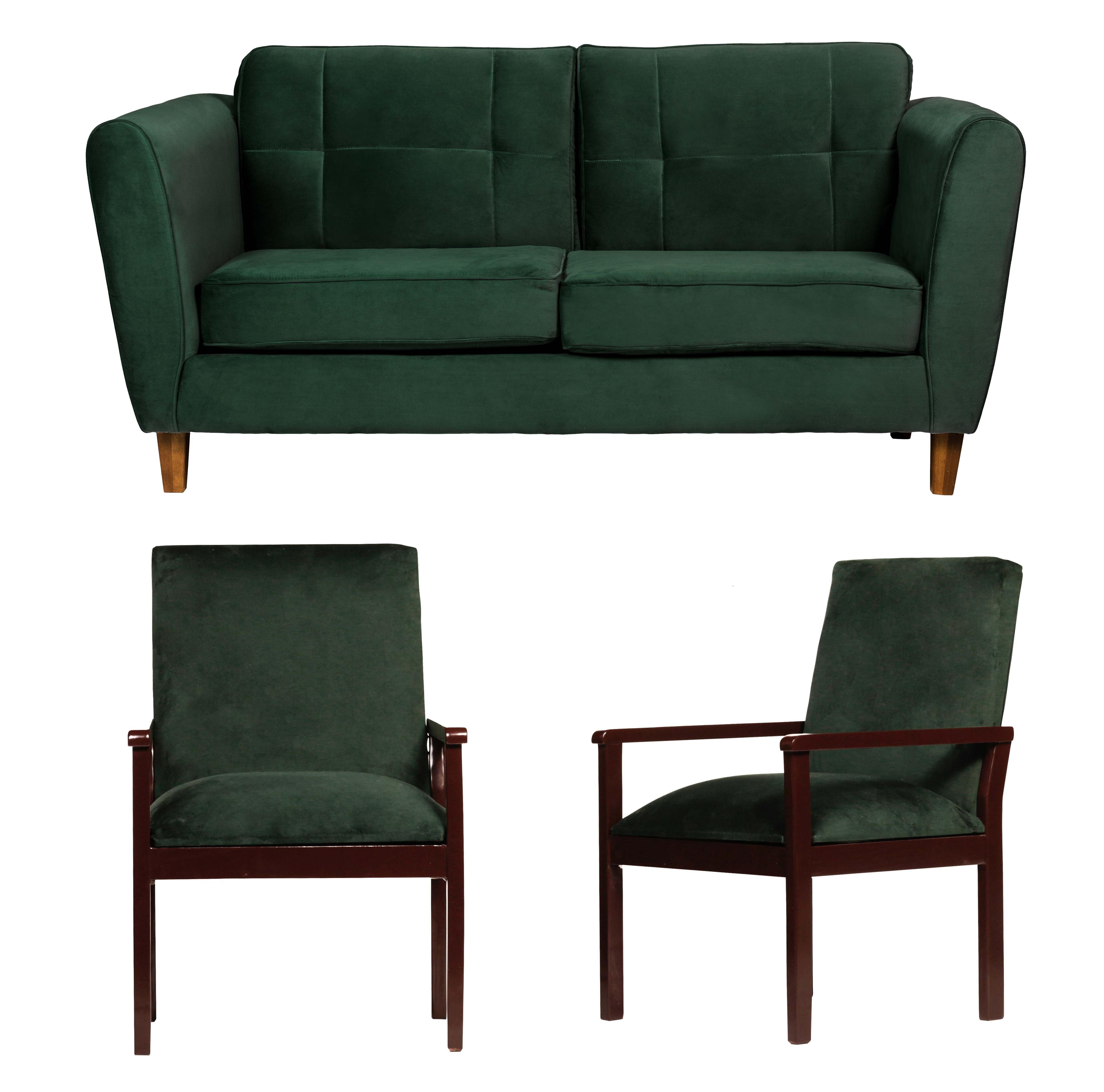 Living Rodas 3C + 2 Sitiales Verde-0