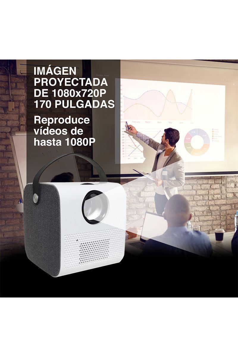Mini Proyector Portátil Q3 17,5x16x16,2 cm Blanco-2