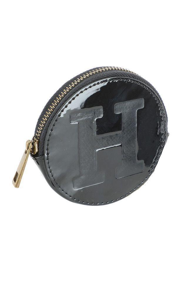Billetera Monedero Glossy Negra Humana-1