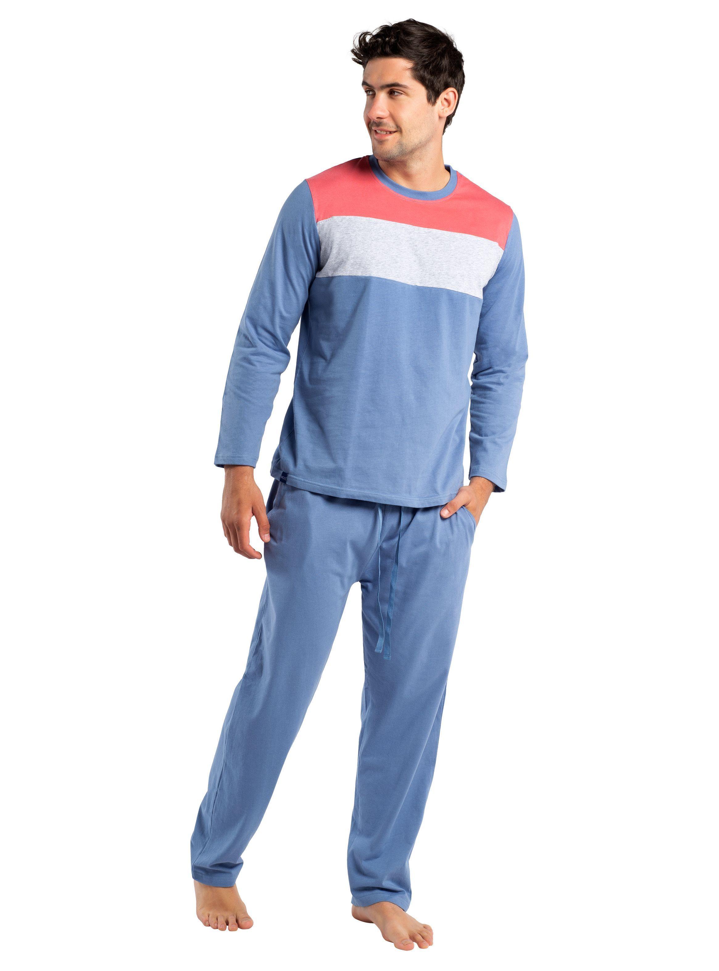 PIJAMA LARGO ALGODÓN MOTA-0