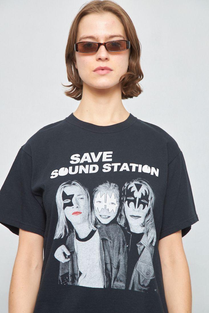 Polera casual reciclado negro fruit of the loom talla-4