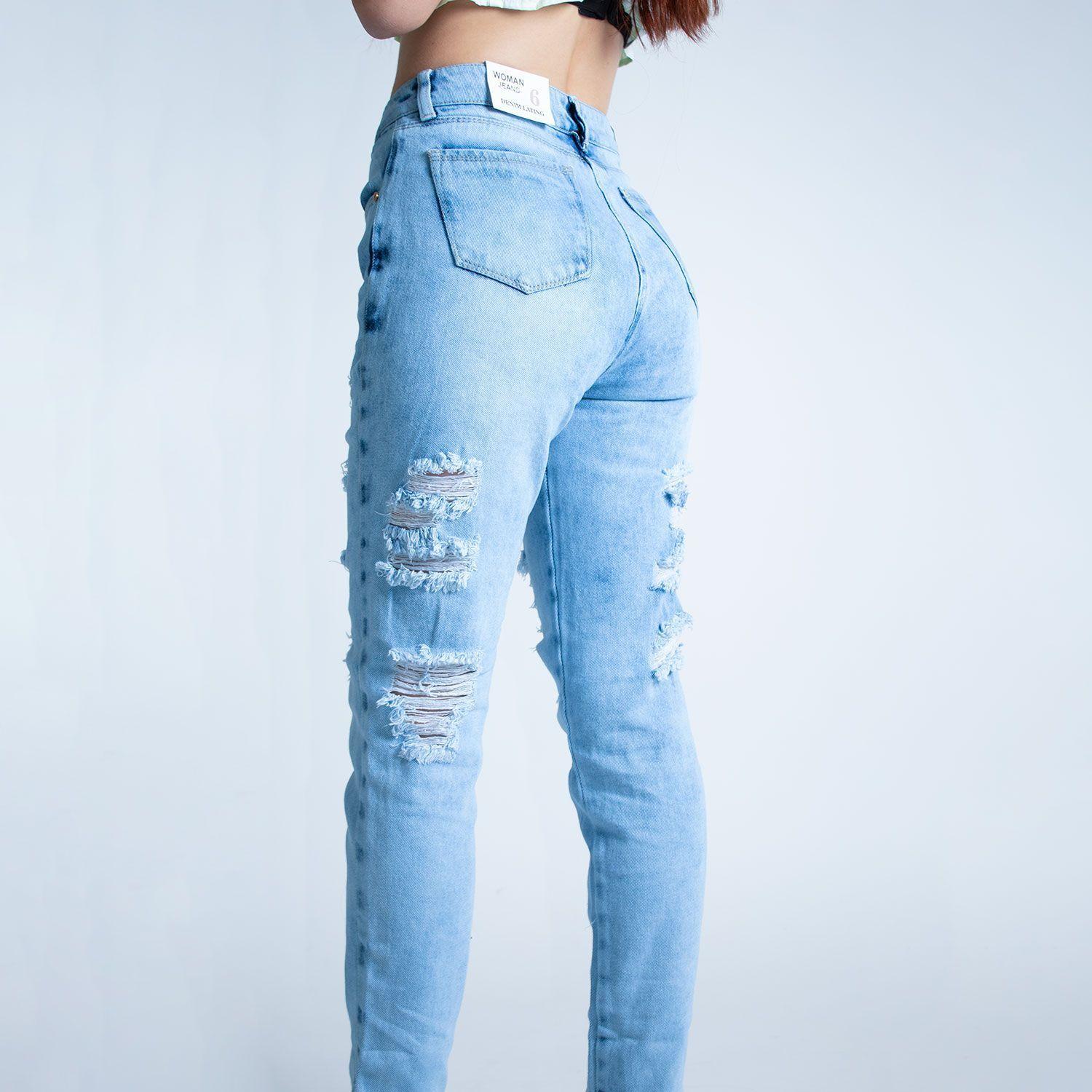 Mom Jean Mujer Tiro Alto Claro-1