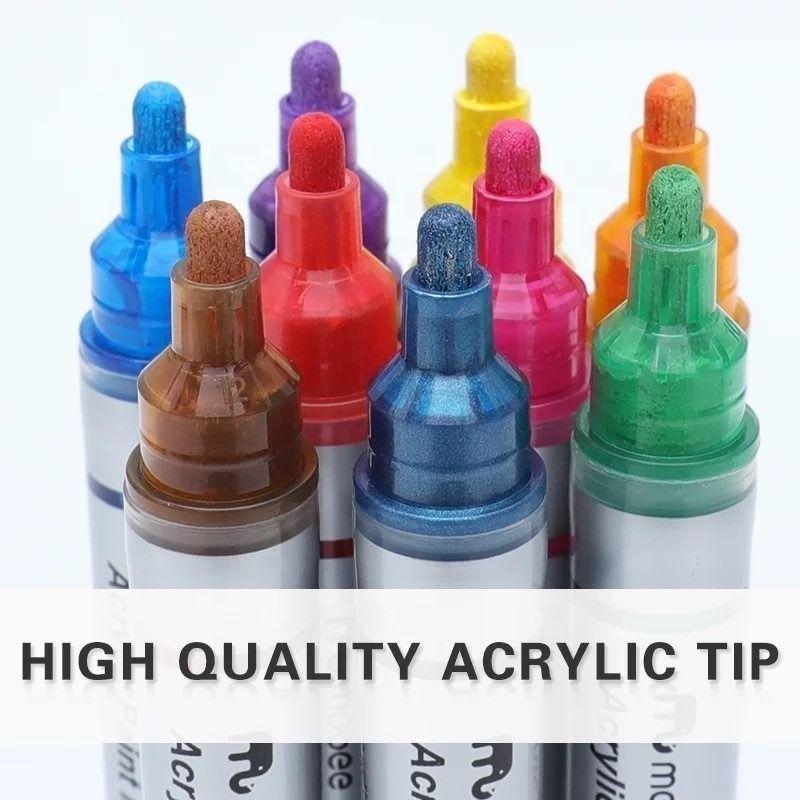Marcadores Acrílicos Lápices 20 Colores Tipo Posca Grueso-4