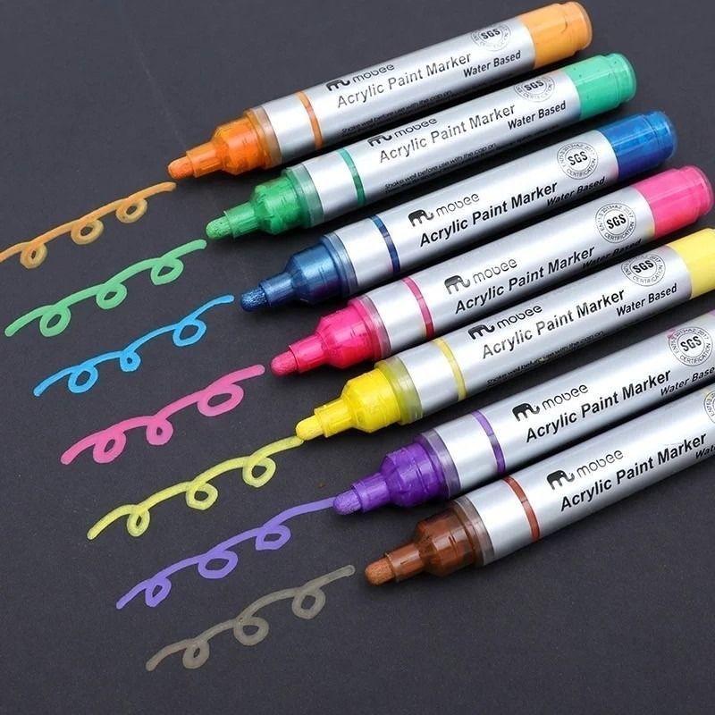 Marcadores Acrílicos Lápices 20 Colores Tipo Posca Grueso-3