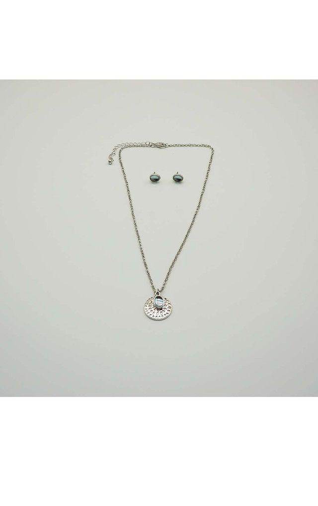Collar Set Rain Plateado i-D-0