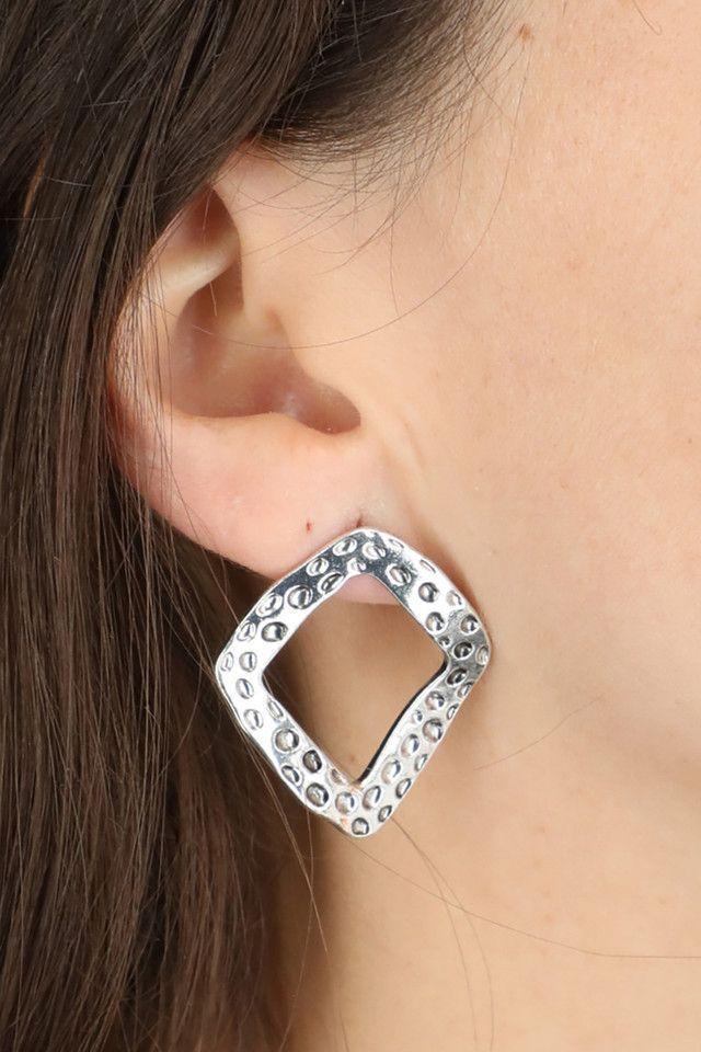 Aros Medianos Dots Plateados Humana-1