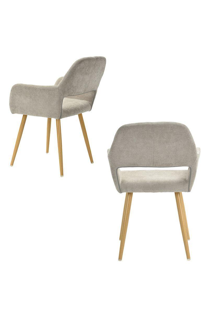 Pack 2 Silla Comedor Sitial Cromwell Beige-3