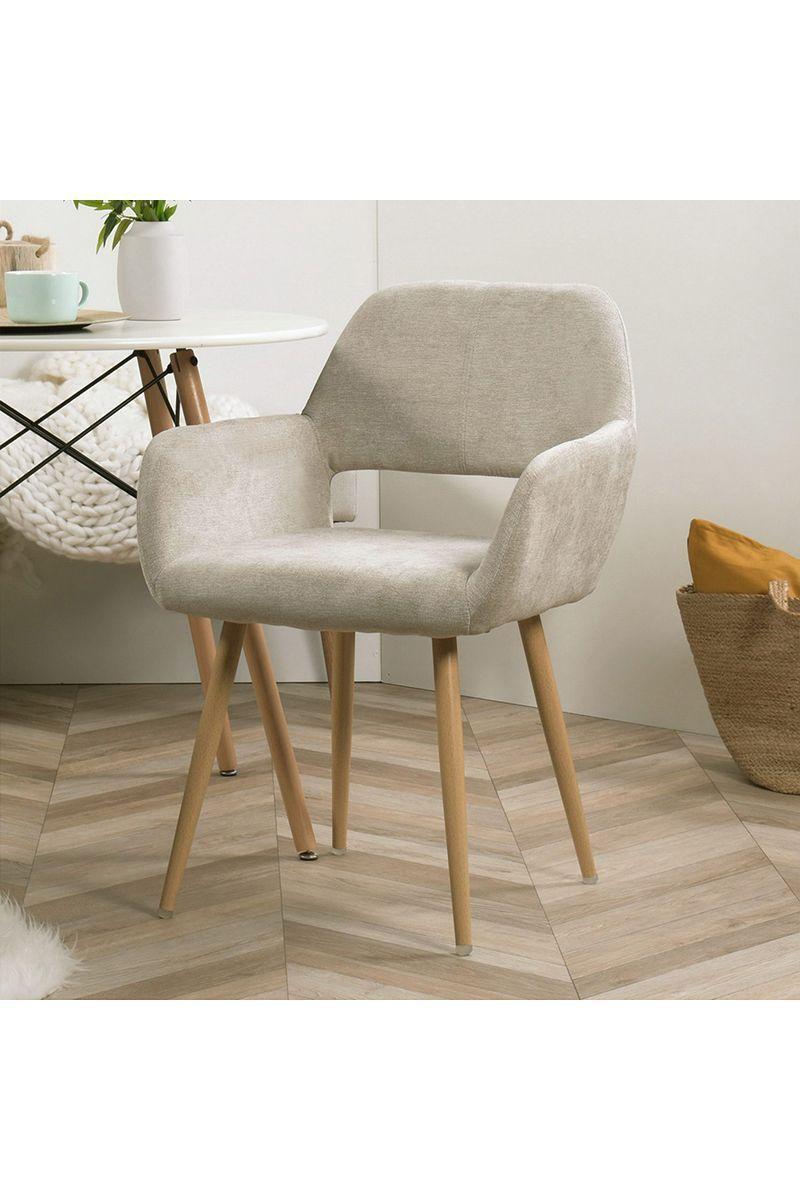 Pack 2 Silla Comedor Sitial Cromwell Beige-5