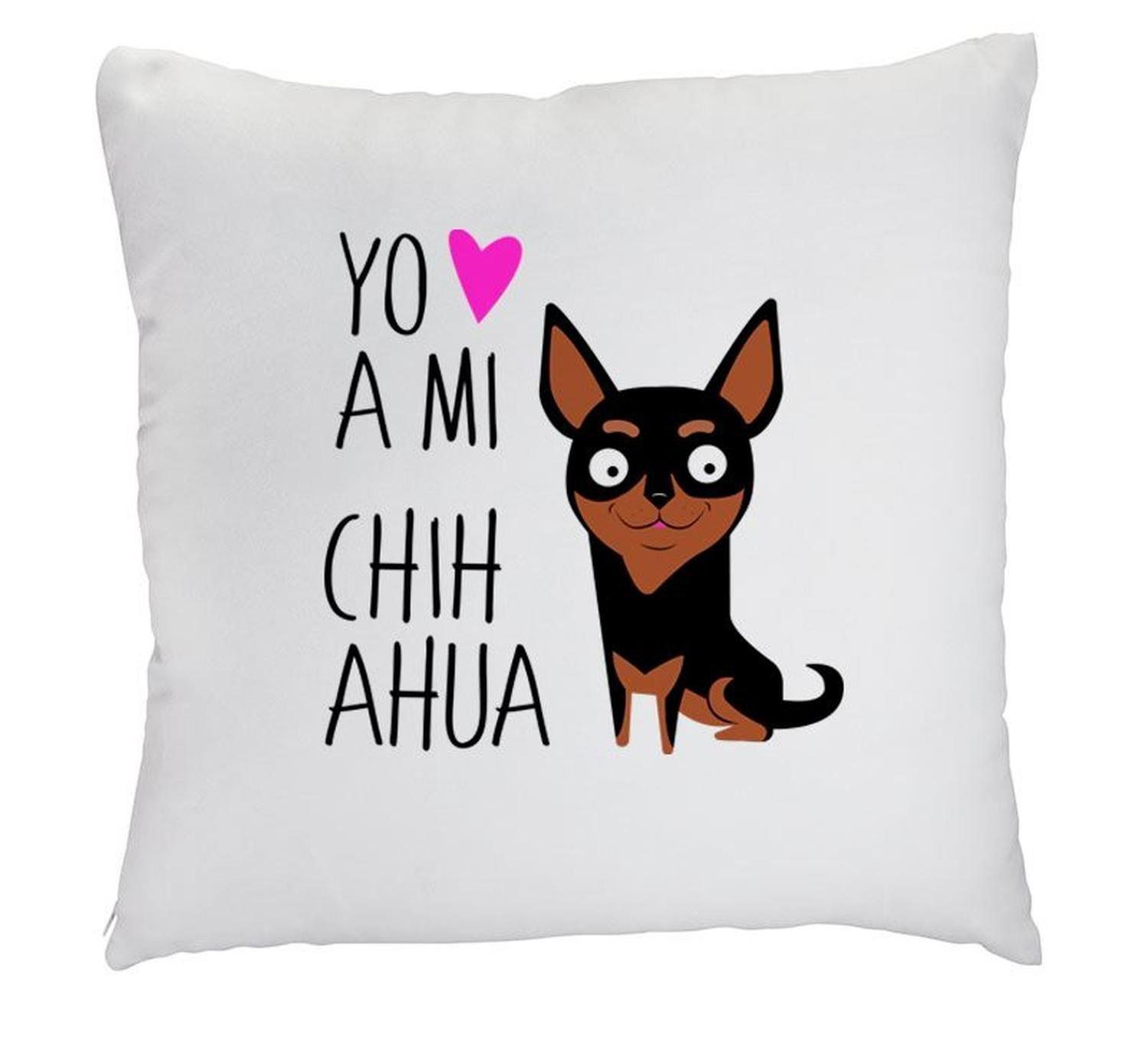 Cojín - Chihuahua blanco-0