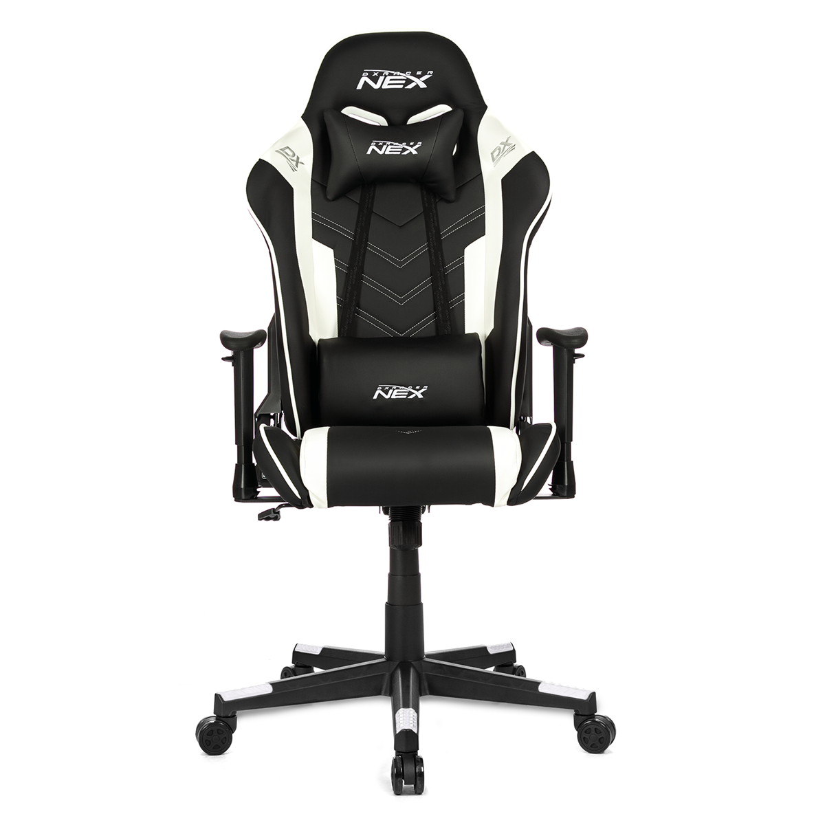 Silla Gamer Pro DXRacer NEX Black White MAX 100Kgs-0