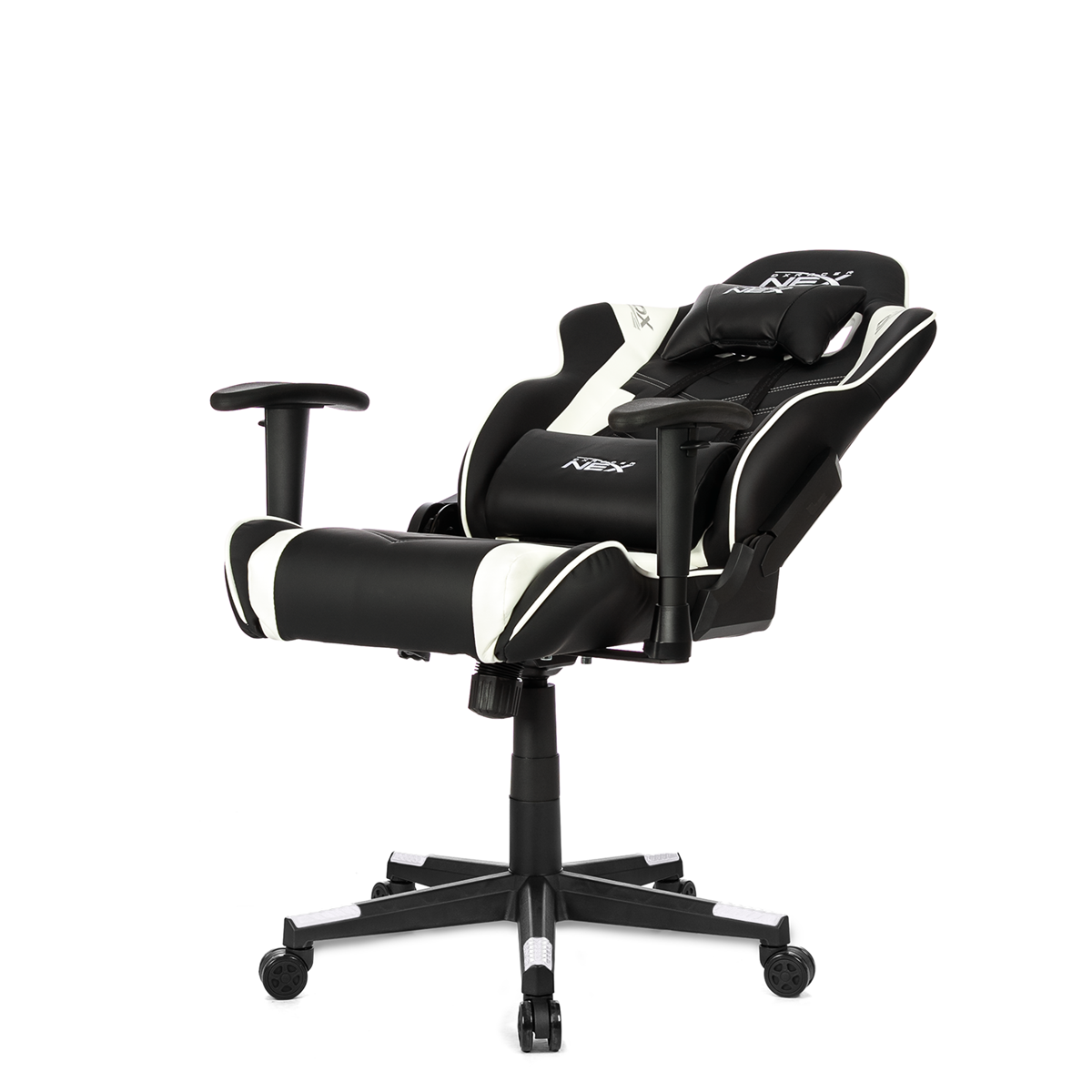Silla Gamer Pro DXRacer NEX Black White MAX 100Kgs-2