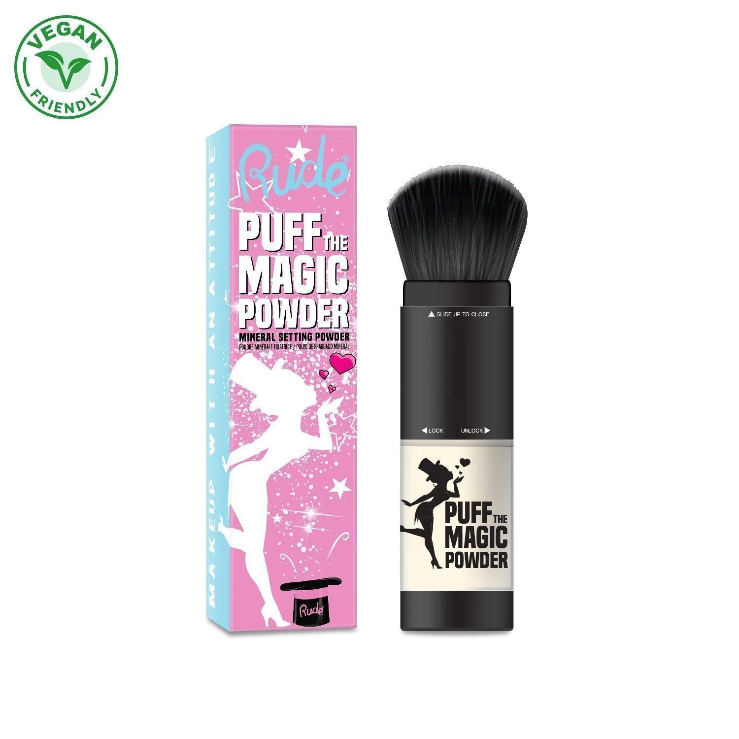 Polvo Fijador Mineral Traslúcido "Puff The Magic" Rude Cosmetics-2