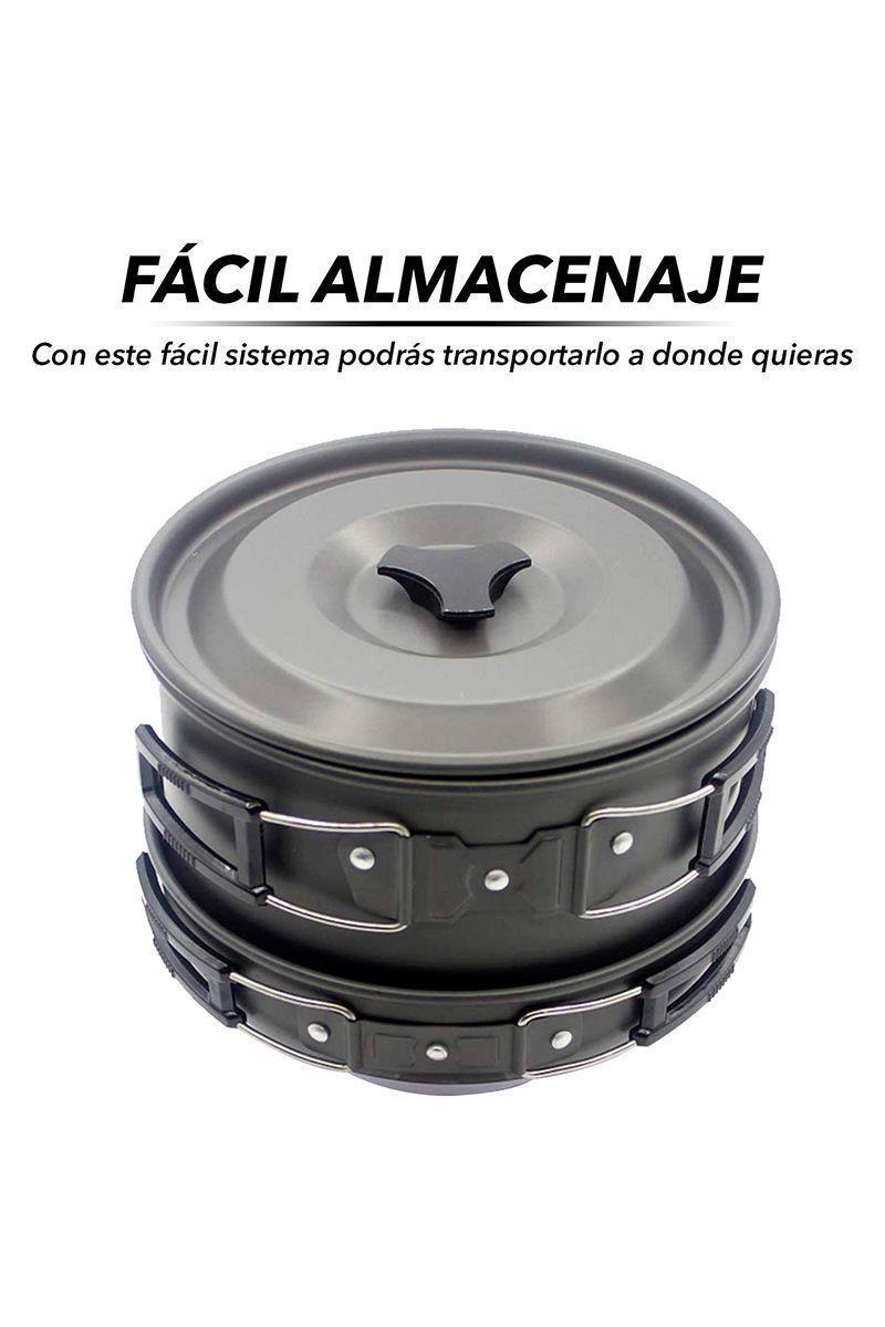 Set Ollas Camping 4 a 5 Personas Outdoor-4