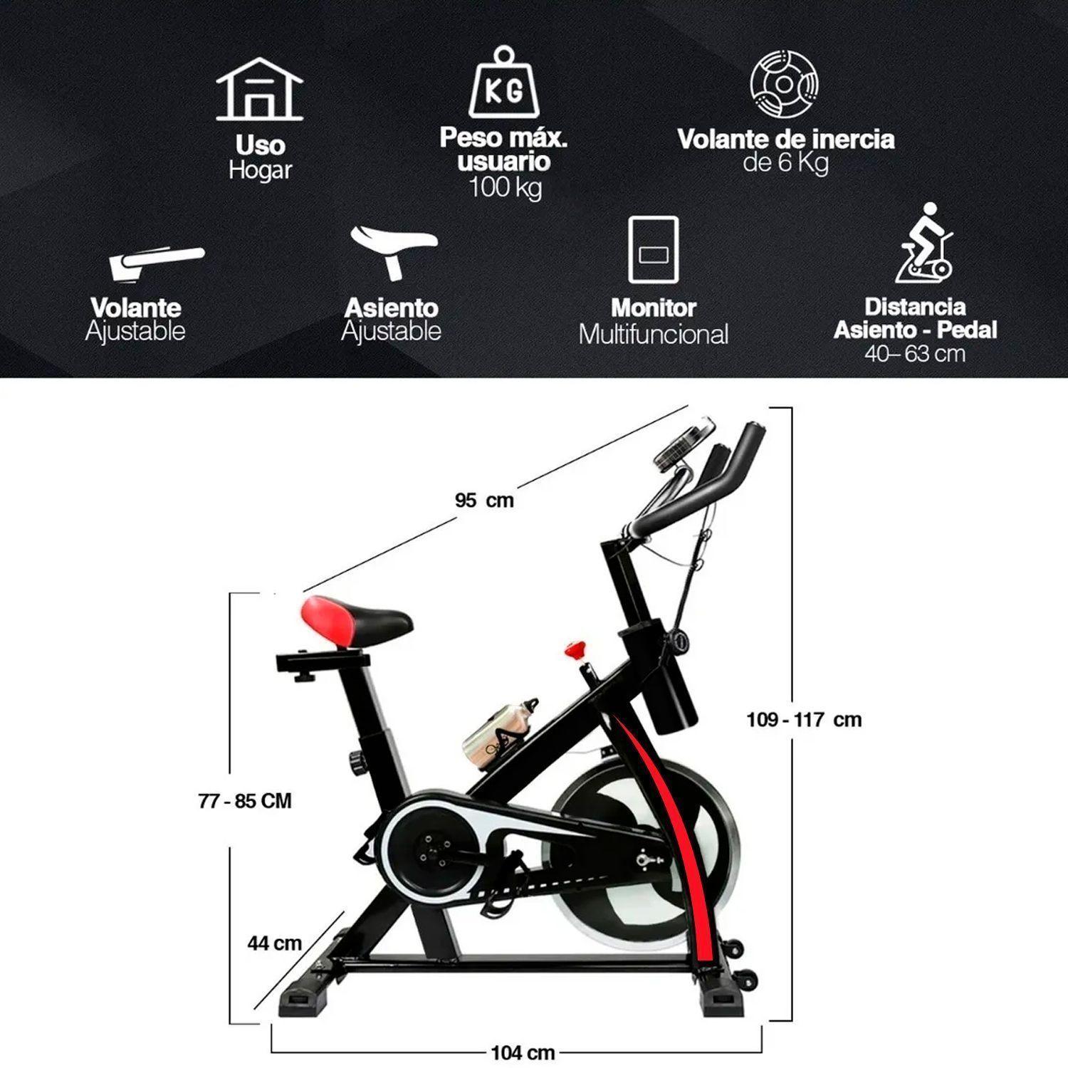Pack Bicicleta Spinning Fitness + Trotadora Eléctrica MP3 y Altavoces-3