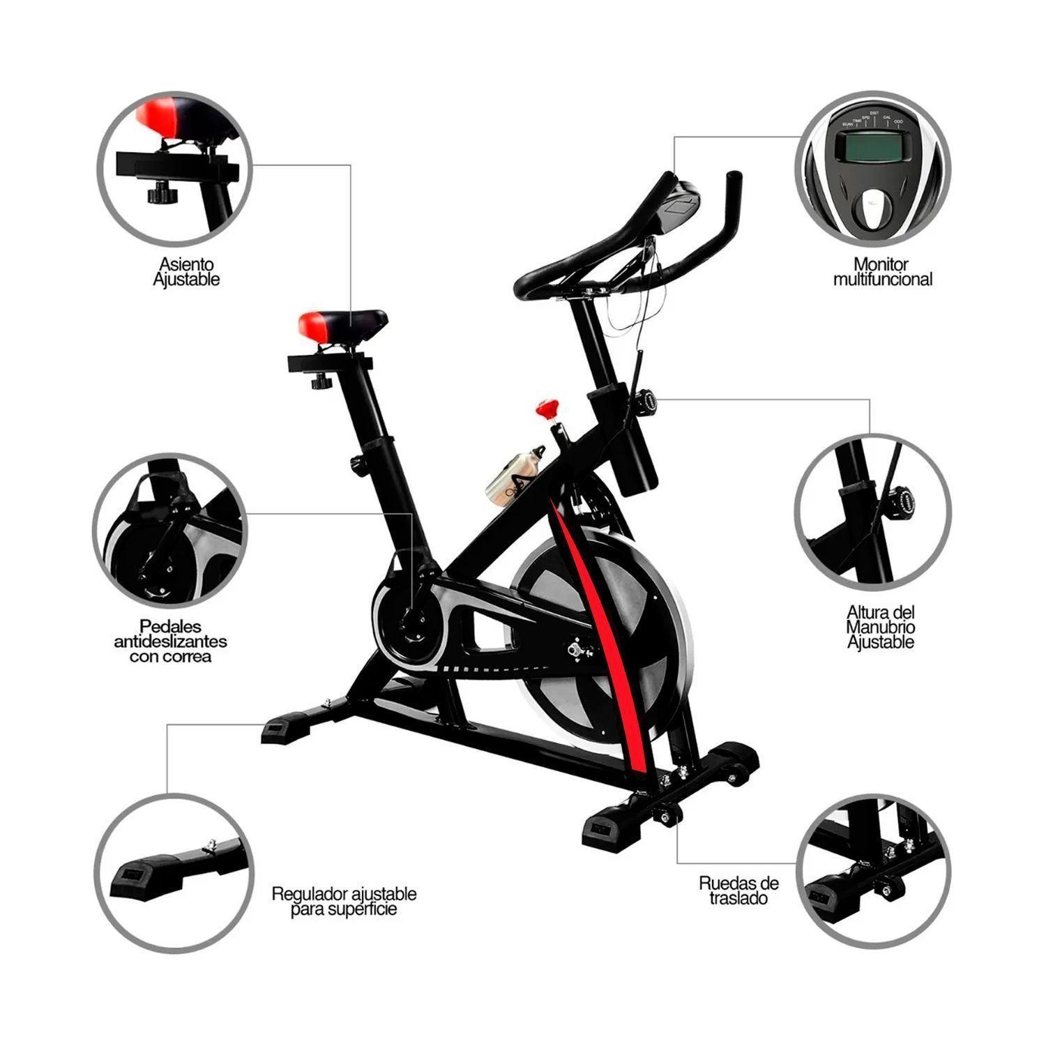 Pack Bicicleta Spinning Fitness + Trotadora Eléctrica MP3 y Altavoces-5