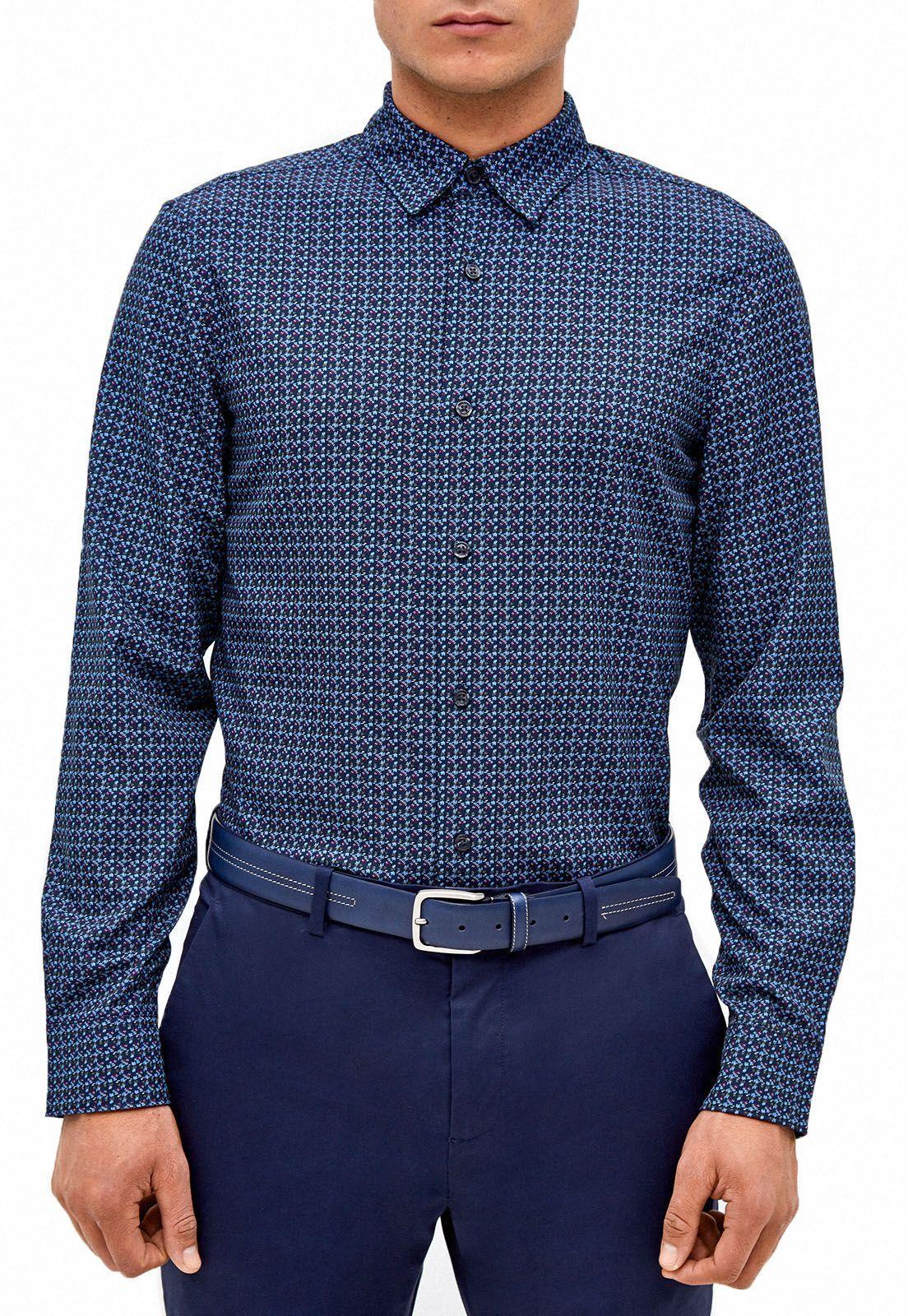 Camisa estampada total stretch-0