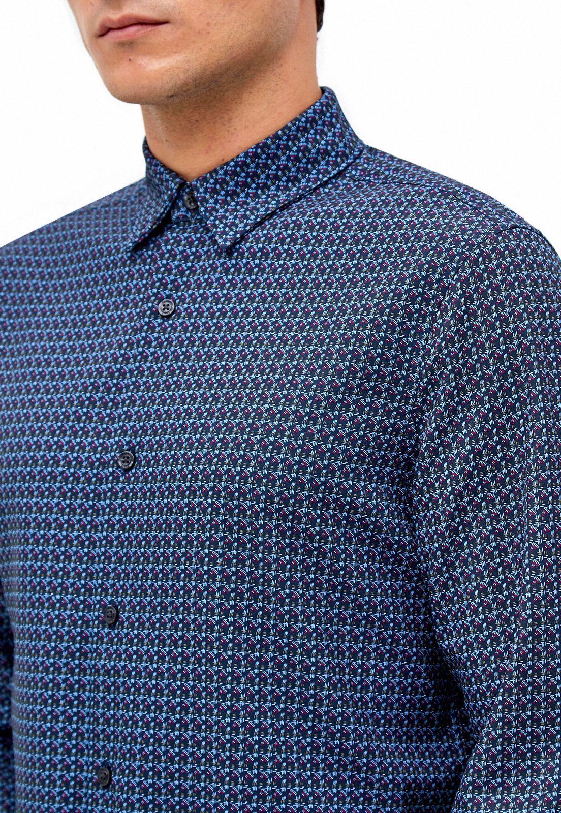 Camisa estampada total stretch-1