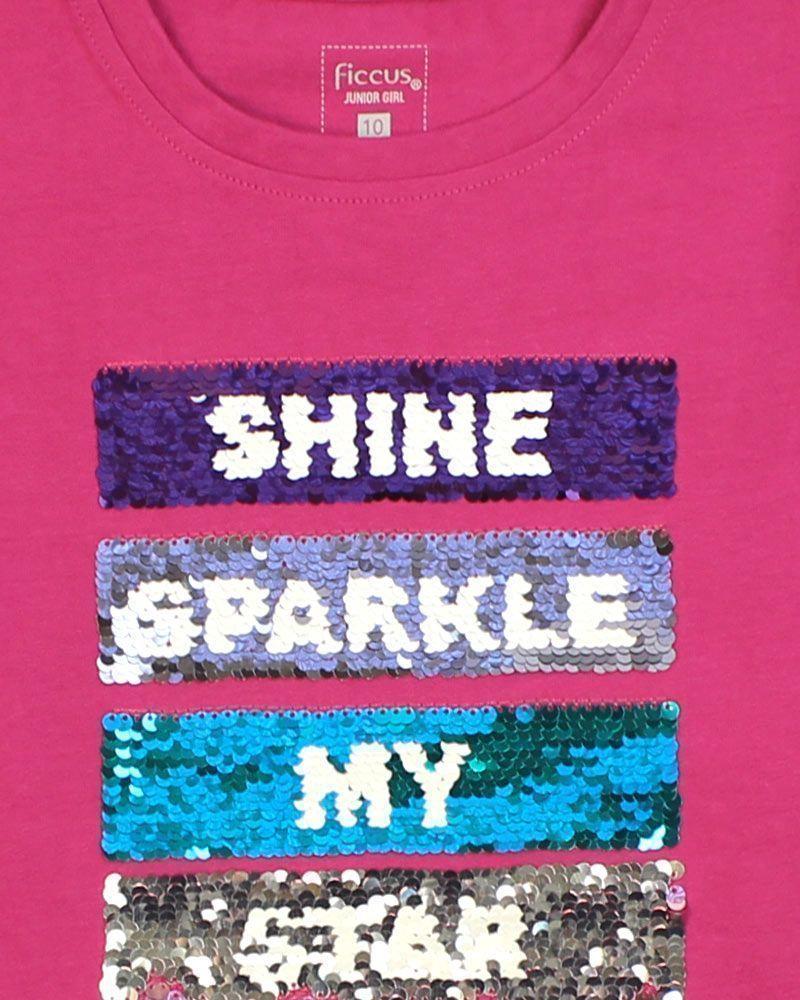 Polera Jr Niña Lentejuelas Day To Day Ficcus-2