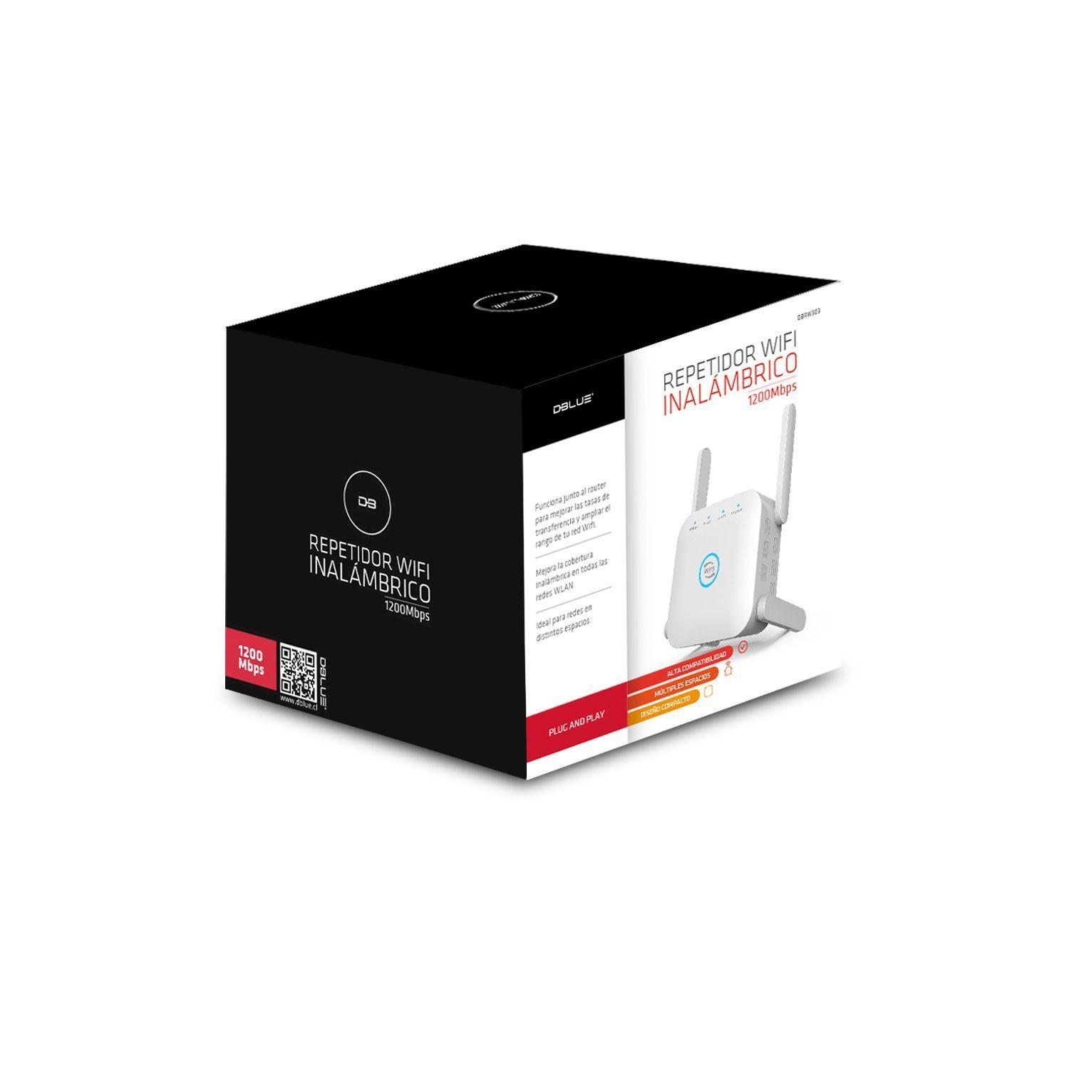 Repetidor Wifi Inalambrico 5G 4 Antenas 1200Mbps Dblue-2