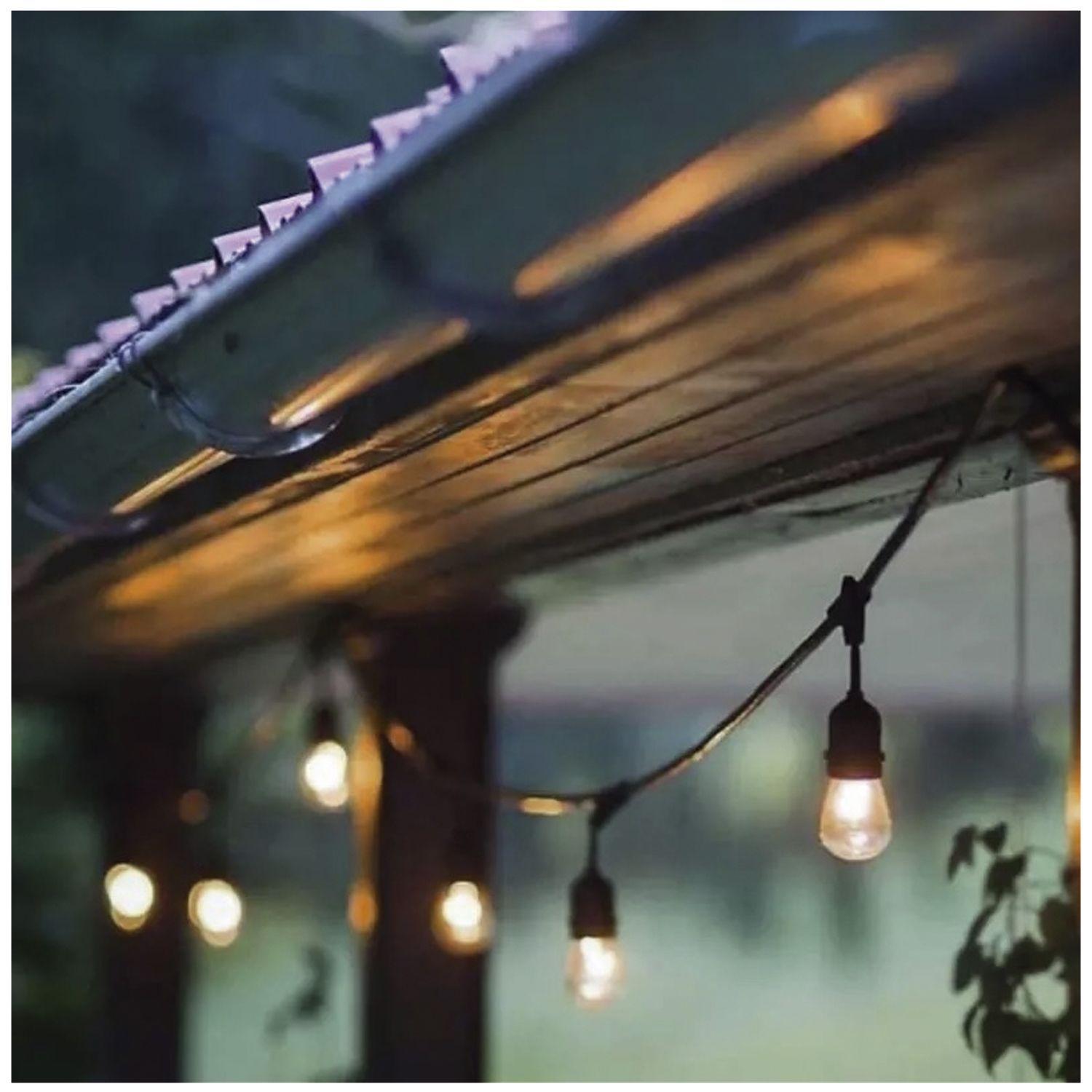 Guirnalda De Luces Solar LED 20 Ampolletas Cálida 10mts-3