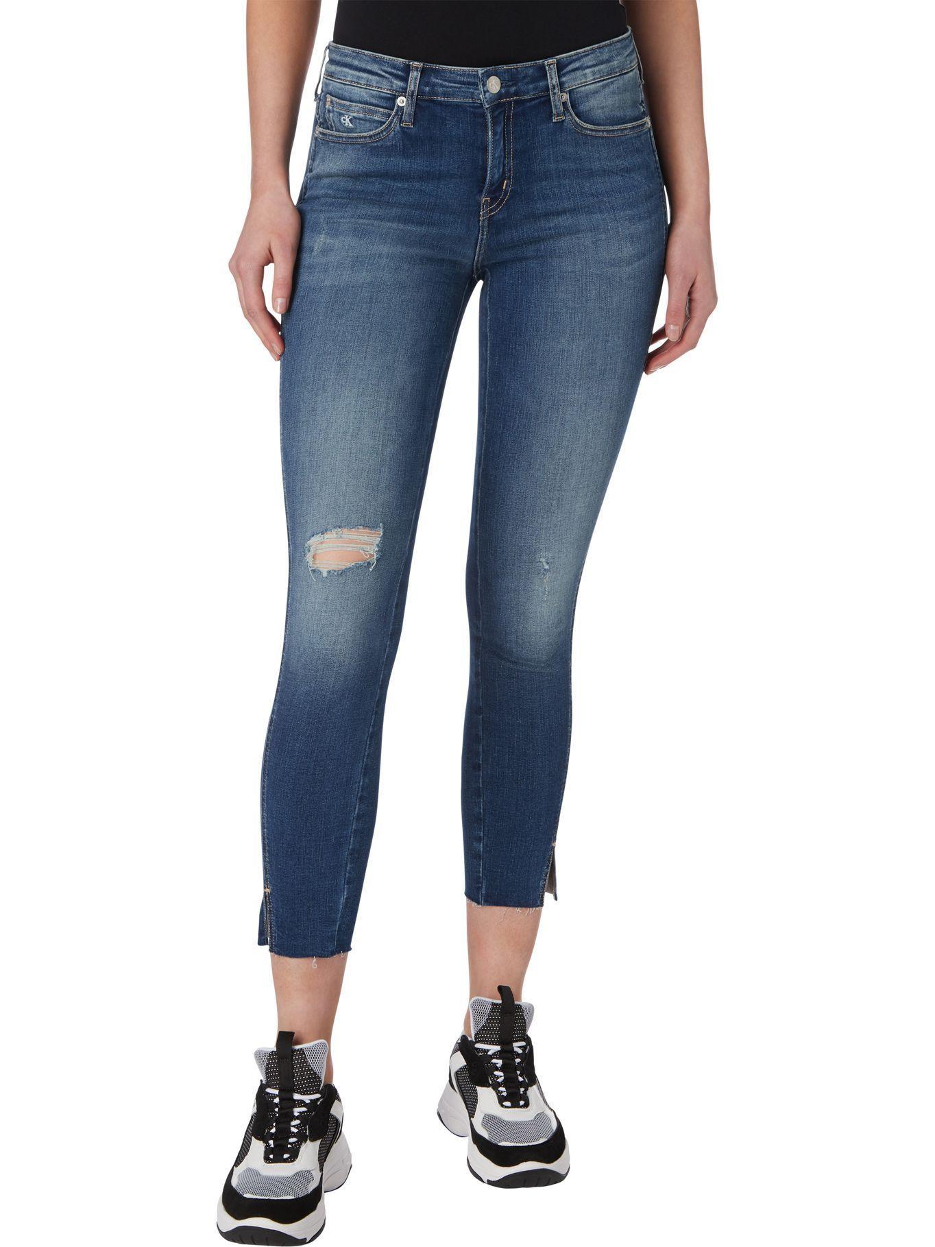 Jeans Ckj 011 Mid Rise Skinny Ankle 1A4 Azul Calvin Klein-0