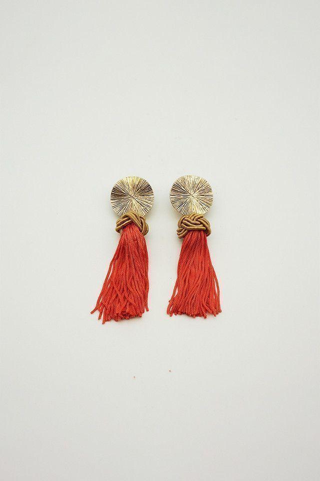 Aros Borla Rojo Humana-0