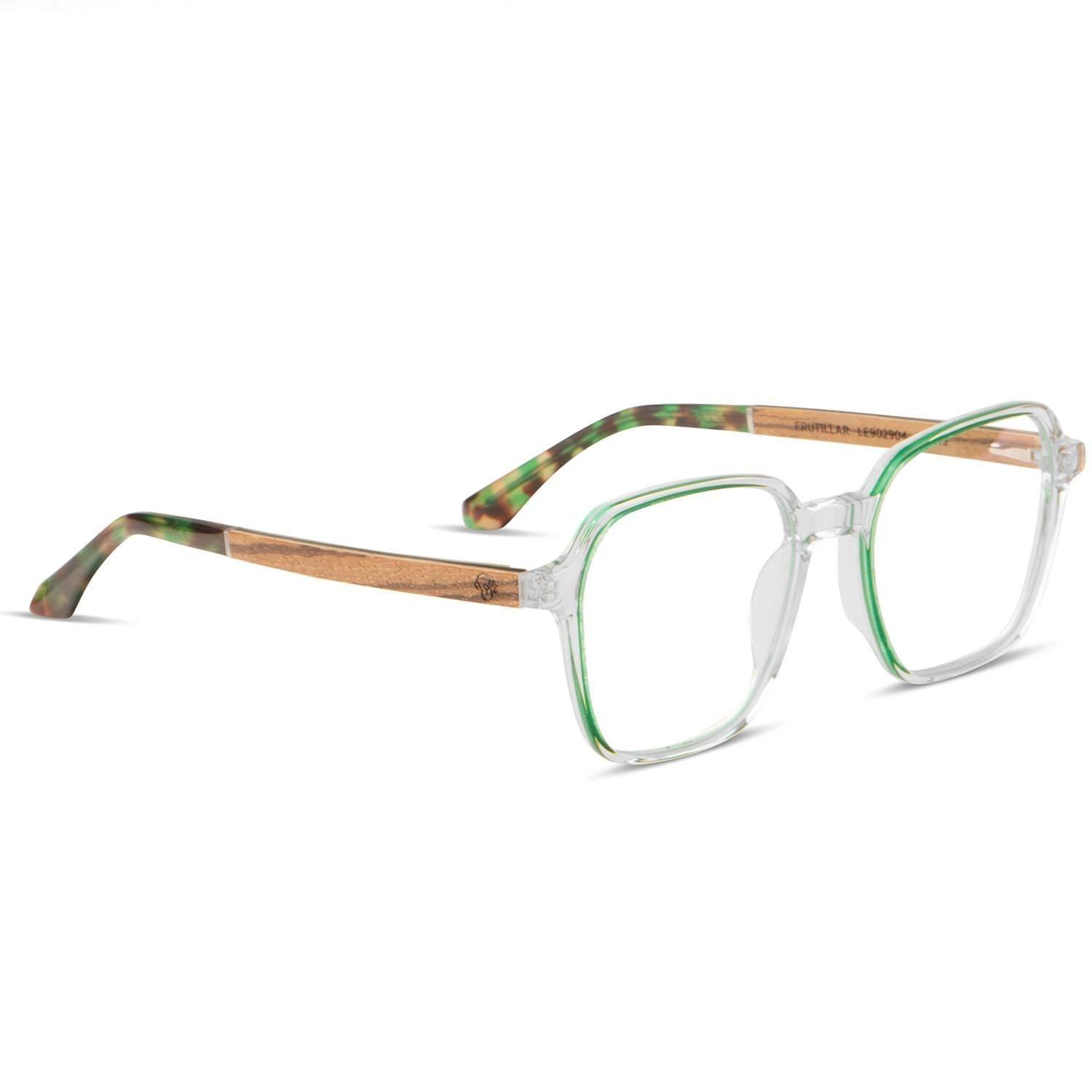 Lentes Ópticos Cuadrados Frutillar Talla única Verde-0