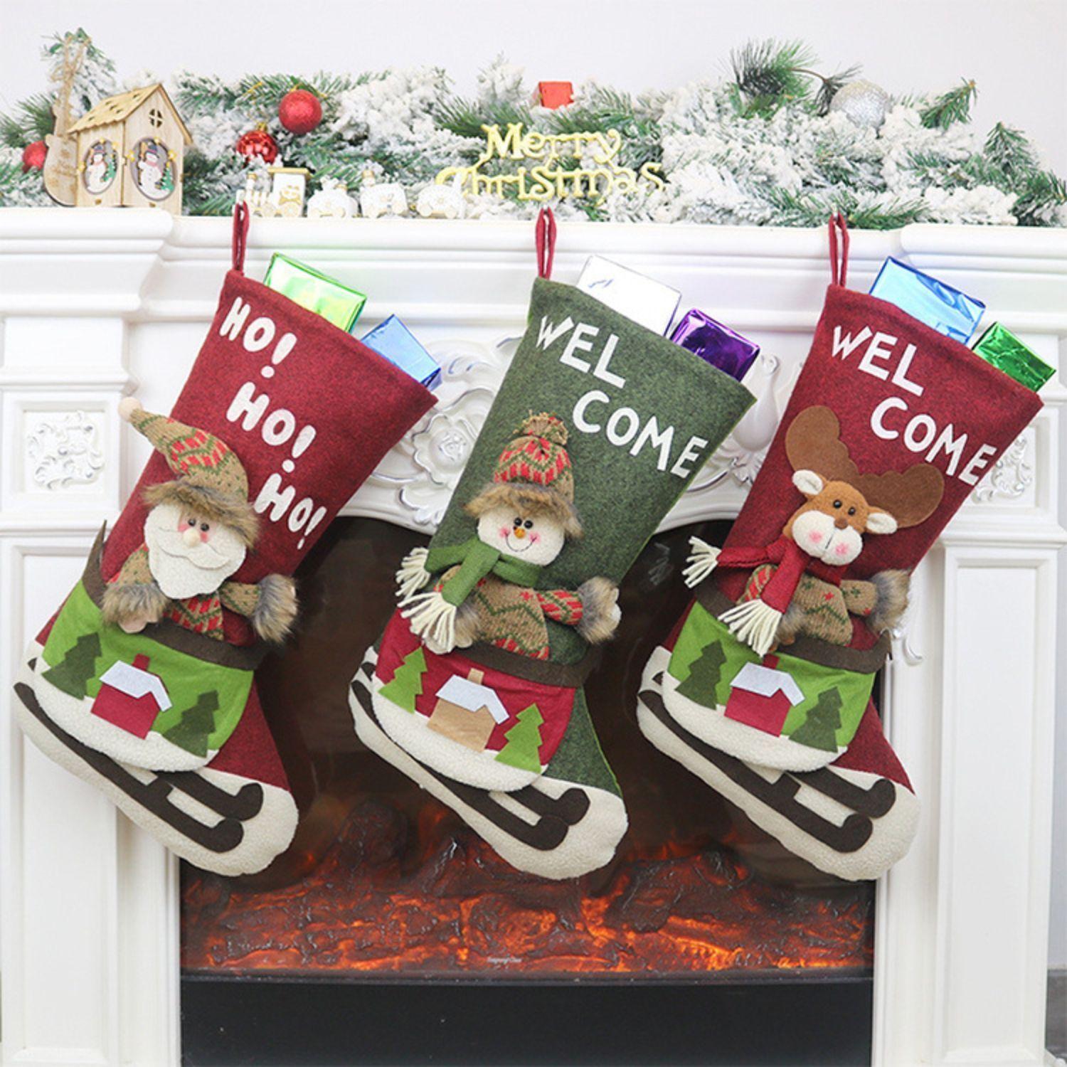 Pack 3 Botas de Navidad  Sobre Trineo-4