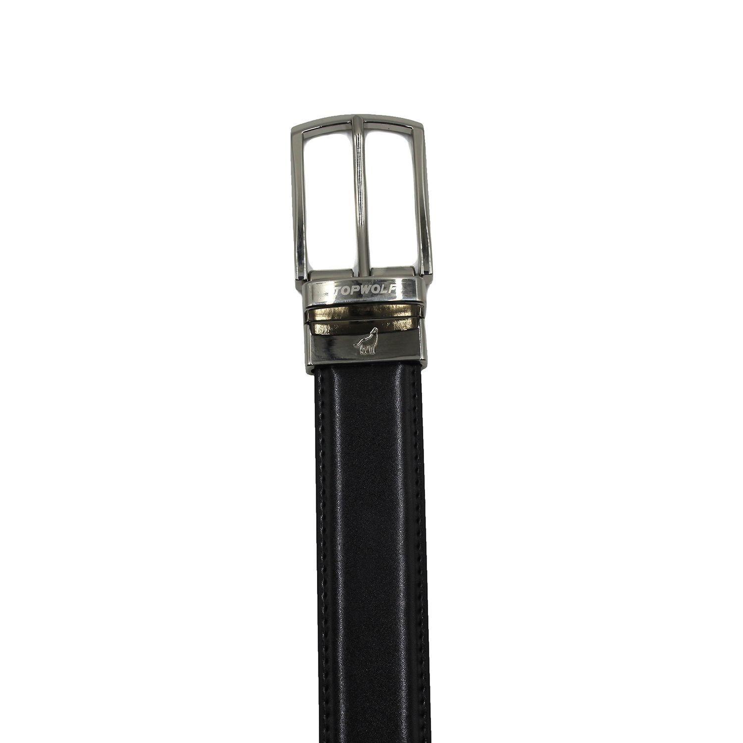 Cinturón Reversible Negro/Café 3,5 cm V9 Talla 105-2