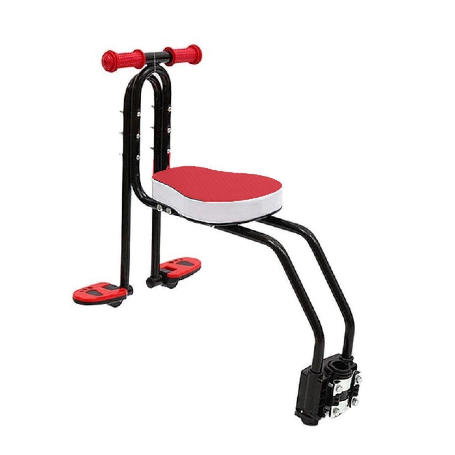 Silla Auxiliar Bicicleta, Asiento Delantero Bicicleta Para Niños Rojo-0