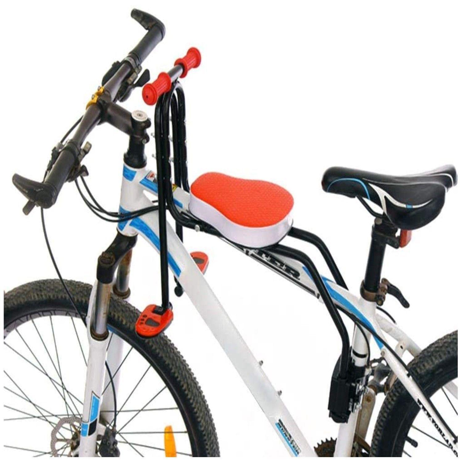 Silla Auxiliar Bicicleta, Asiento Delantero Bicicleta Para Niños Rojo-1