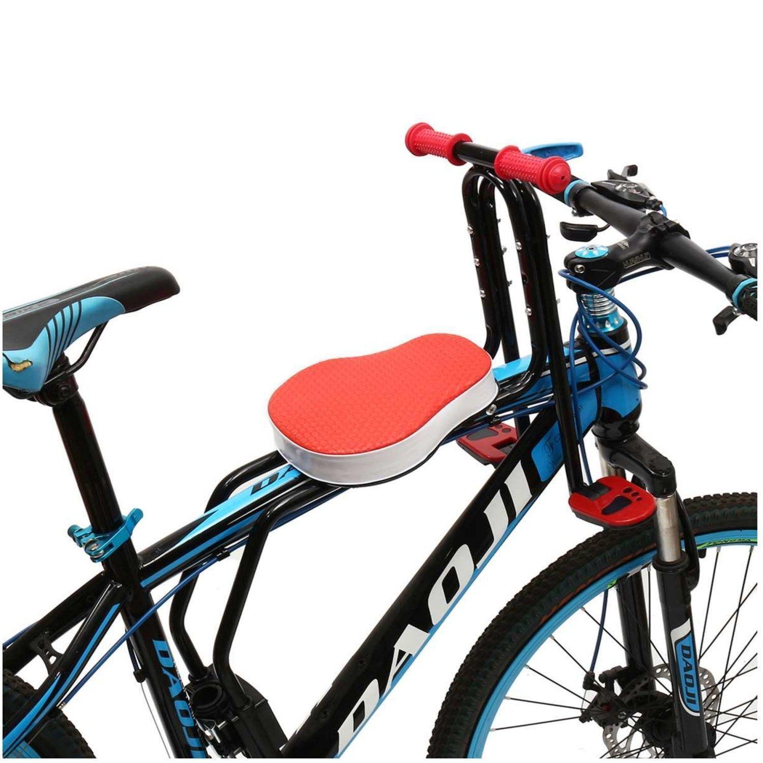 Silla Auxiliar Bicicleta, Asiento Delantero Bicicleta Para Niños Rojo-5