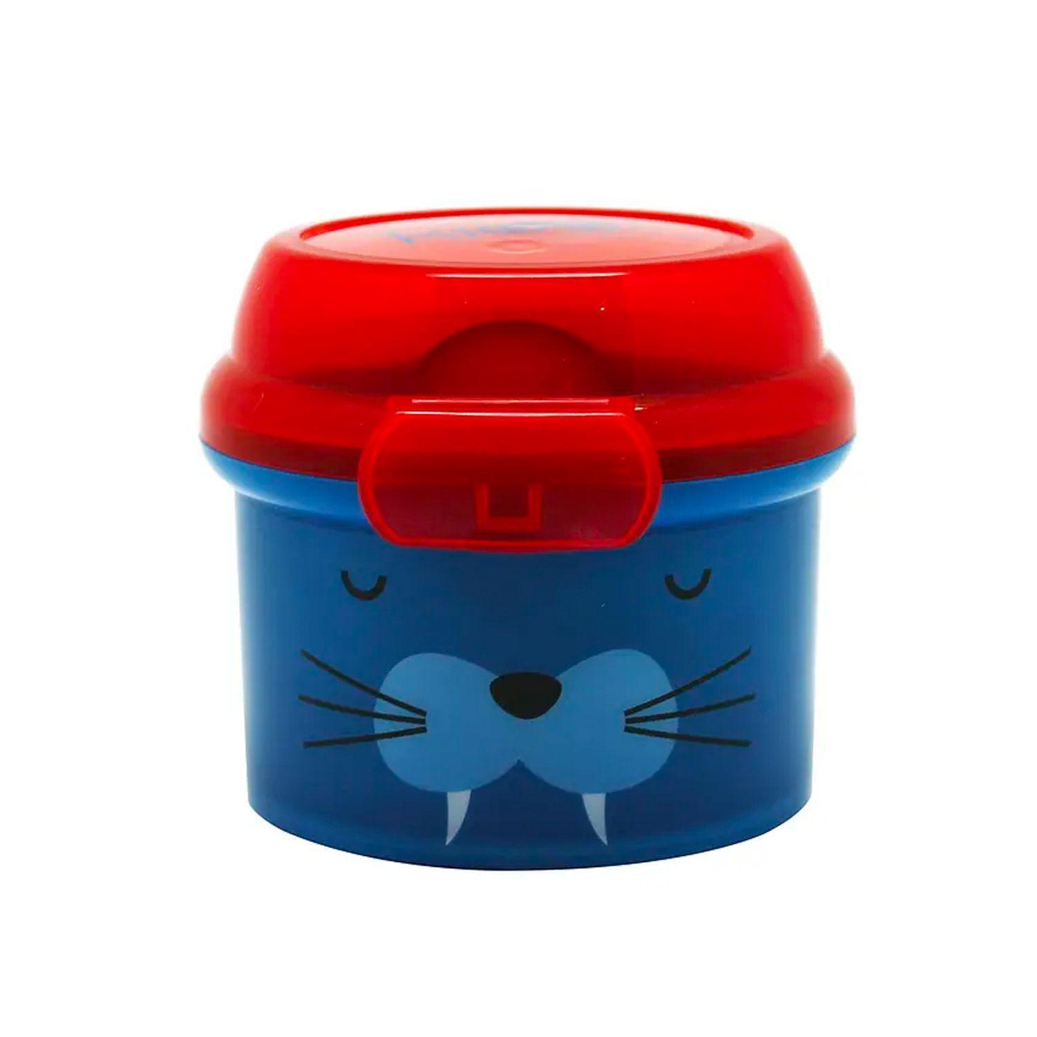 Porta Snack Animal Collection 280 ml Celeste - KIDO-7