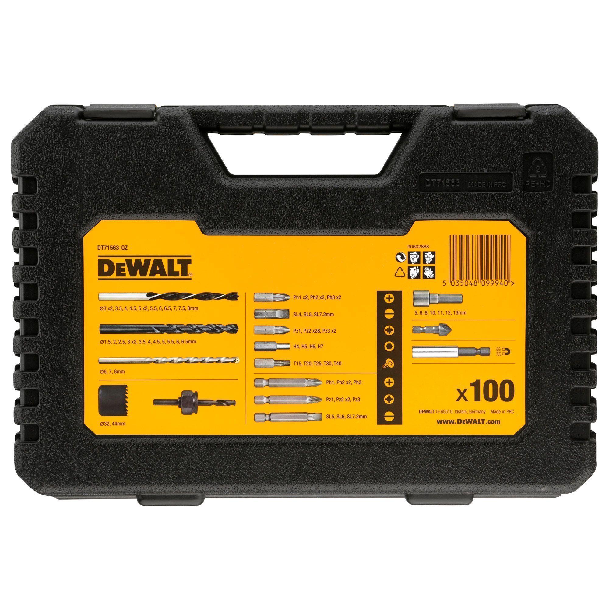 Set 100 Piezas Taladrar Y Atornillar Dewalt Dt71563-qz-7